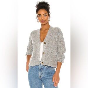 BB Dakota by Steve Madden Speckled Gray Cardigan